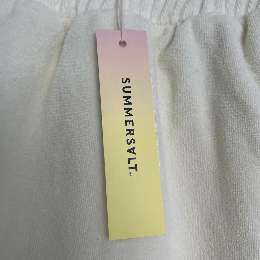 Summersalt Off-White Terry Shorts - Picture 4 of 8